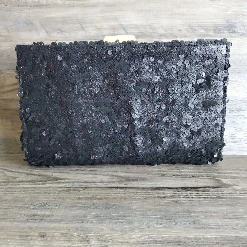 Kate Landry Sequin Evening Clutch Shoulder Bag